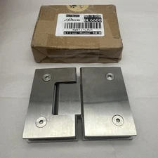 Alise Glass Shower Door Hinge Self Bracket For Glass Door Chrome FOR PARTS *read