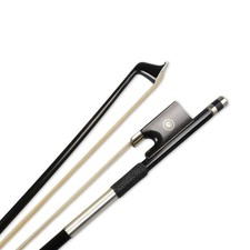Advanced Violin Bow 4/4 Black Carbon Fiber Straight balance AAA Bow Hair Frog