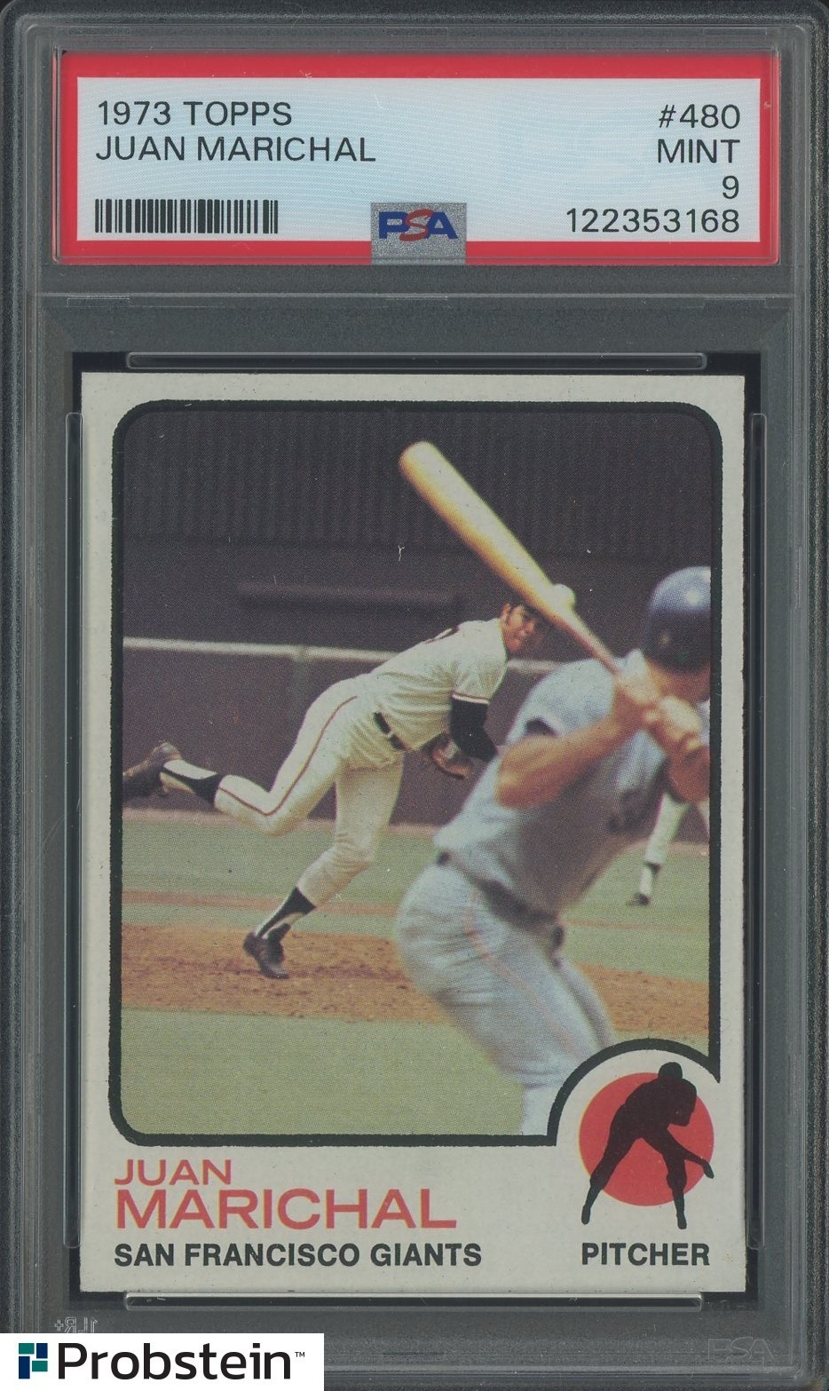 1973 Topps #480 Juan Marichal San Francisco Giants HOF PSA 9 MINT