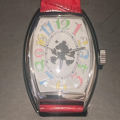 Disney Minnie Mouse Automatic Watch Tonneau Muramatsu 106/500 90th Anniv New