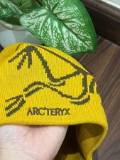 Arc'teryx Bird Head Toque Beanie Yellow Wool Knit Winter Hat Unisex   NWT 2025