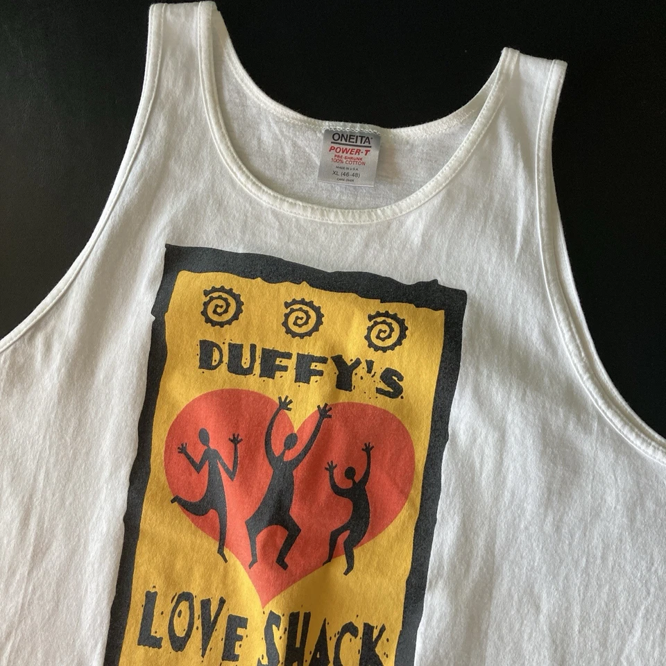 Vintage Duffys Love Shack Tank St. Thomas USA XL Tank Top VTG - Image 2 of 4
