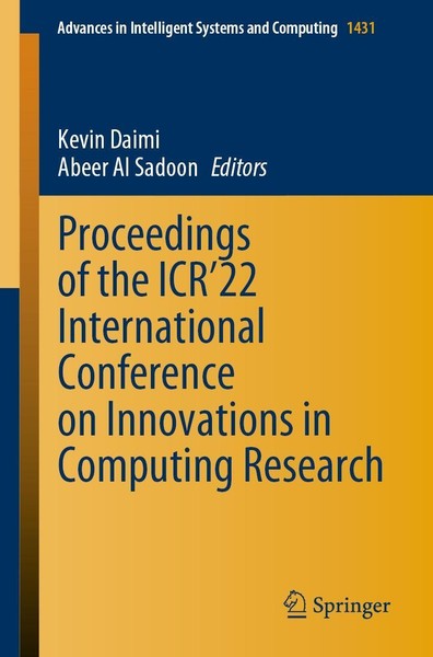 Proceedings Of The ICR'22 International Conference On Innovations In Computing R-image