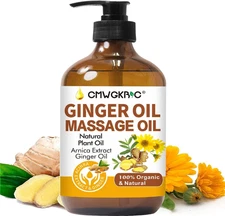 Ginger Oil,Ginger Massage Oil for Lymphatic Drainage,Natural Ginger Oil for S...