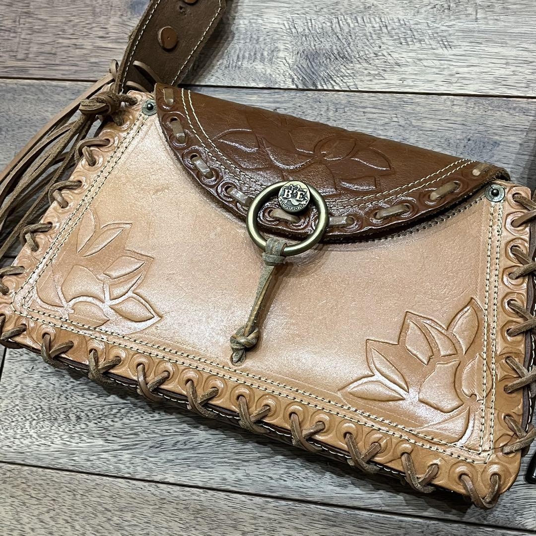 BRACHER EMDEN ブレイシャーエムデン　貴重　ハンドバッグ　レザー　革 Bracher Emden London Shoulder Bag Beige Brown Size 27.5cmx16