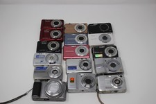Lot of 16 Digital Cameras Kodak Olympus Casio Samsung Parts Repair Issues READ