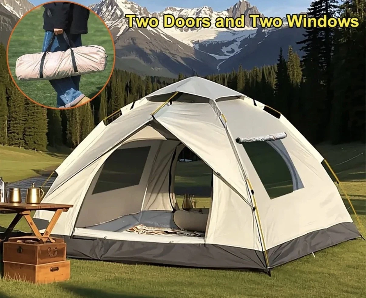 Tent 2-3 Person Pop Up Tent Waterproof Windproof Instant Tent NEW