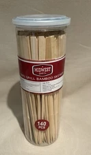 9"  Bamboo Skewers,  Midwest Grill Co, 140 Pc Set Outdoor Grilling- NEW