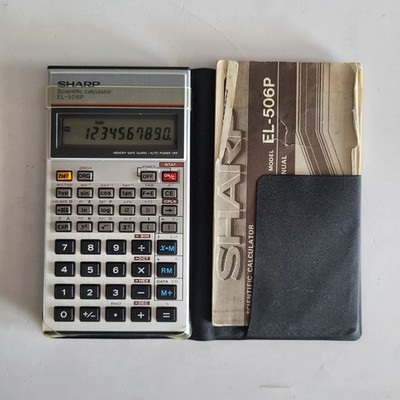 Vintage Sharp EL-506P Scientific Case Manual New Battery