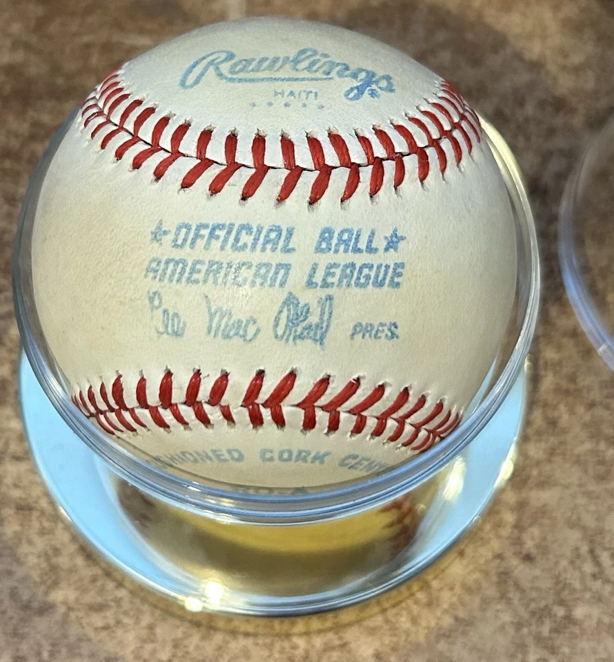 WALLY JOYNER Signed Ball CALIFORNIA ANGELS Baseball L.A. w/Holder, Box NO COA - Image 3 of 3