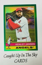 2025 Topps Heritage High Number Kenley Jansen Green Refractor #21/99 Angels