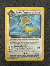 Pokemon Karte Dunkles Dragoran 1. Edition Non Holo 22/82 Team Rocket Deutsch Exc