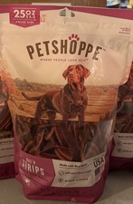 Petshoppe dog treats Bac'n strips 25 oz Made in USA