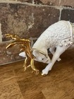 Grandeur Noel Replacement Porcelain Reindeer For Santa’s Sleigh; Christmas