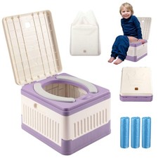 Portable Potty for Toddler Travel, Foldable Travel Potty Training Toilet Seat...