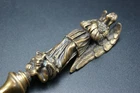 † GUARDIAN ARCHANGEL MICHAEL NEOGOTHIC CHISELED BRONZE LETTER OPENER FRANCE †