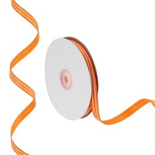 50 Yards x 0.4" Striped Ribbon, Ribbon Candy Roll, Orange