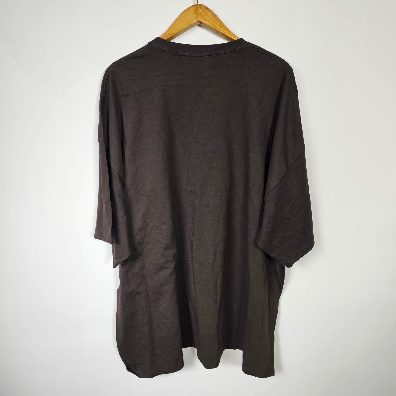 Gildan Ultra Cotton Pocket T-Shirt 5XL Brown Relaxed Fit Menswear Casual