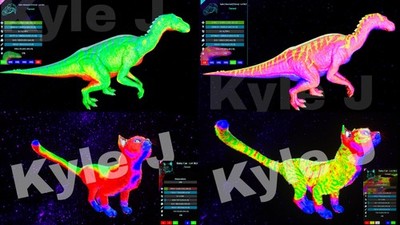 Ark Survival Ascended Official PVE Rainbow  Cats + Iguanodons Pack 4 Baby Pairs