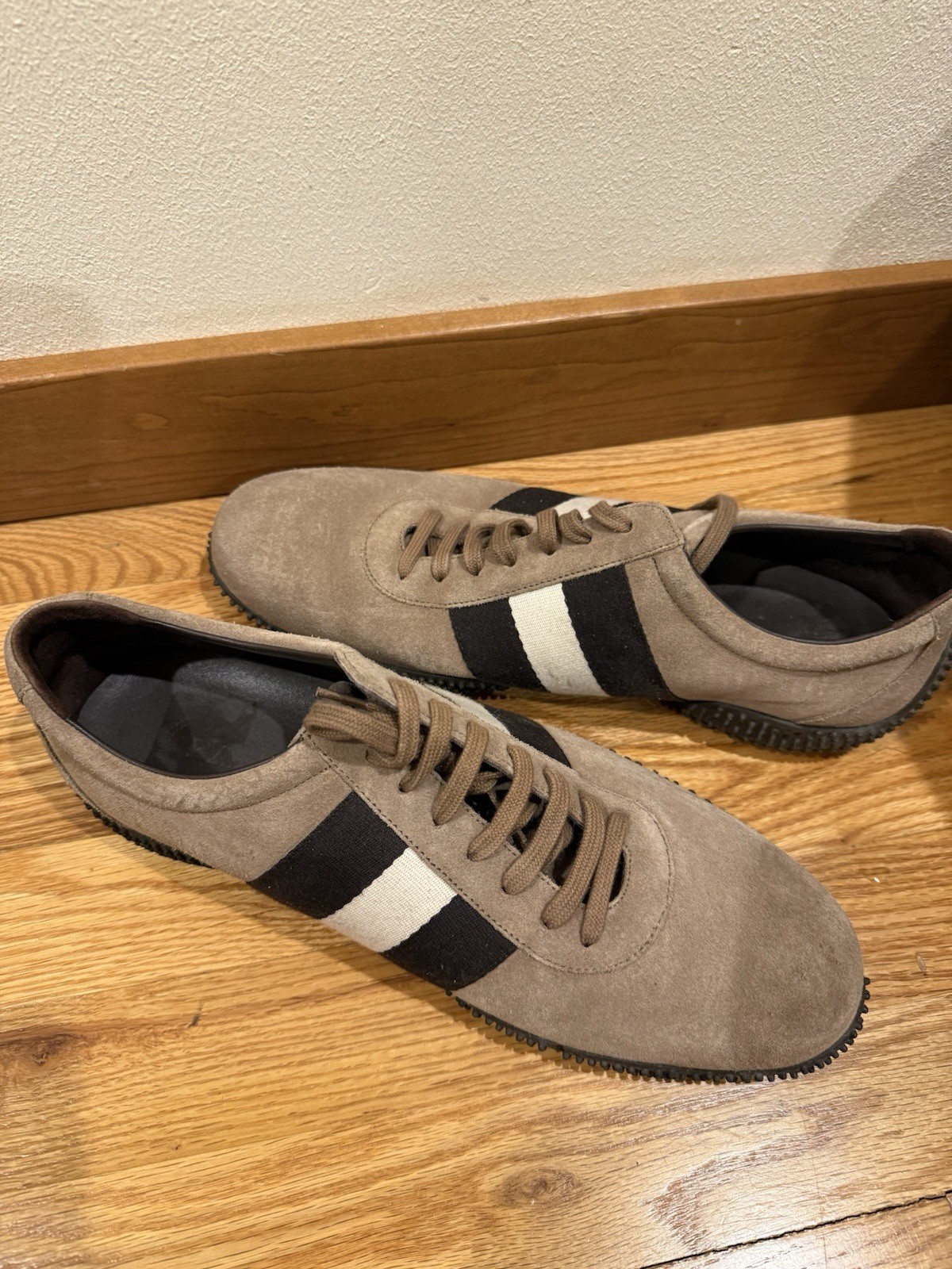 Bally Suede Colorblock Pattern Athletic Sneakers … - image 1