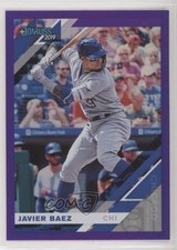 2019 Panini Donruss Holo Purple Javier Baez #165 rg5