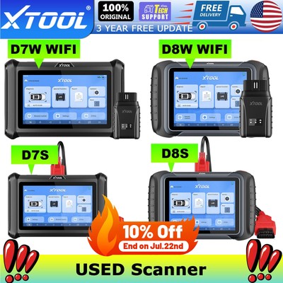 XTOOL D7S D7W D8S D8W Auto All Diagnostic Scanner Bidirectional E.CU Coding Tool