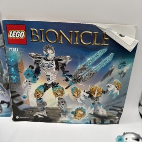 LEGO BIONICLE Lot 71311 & 70788 - Incomplete W/ Instructions G2 Hero Factory