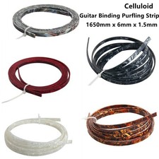 Guitar Neck Body Binding Purfling Strip For Luthier Tool 1650mm X 6mm Celluloid