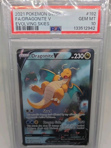 Dragonite V graded PSA 10 for sale on eBay