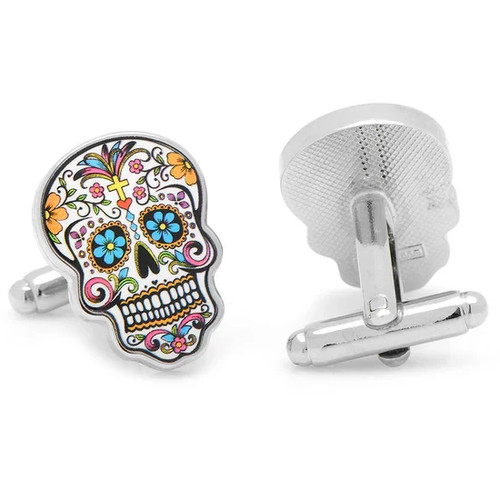 Day of the Dead Skull Cufflinks - Picture 2 of 5