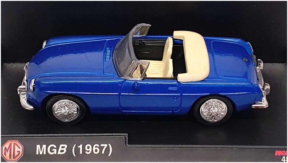 NewRay 1/43 Scale Diecast Model 48779 - 1967 MGB - Met Blue