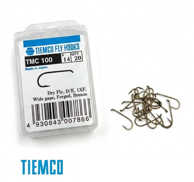 Tiemco TMC 100 x 20 Fliegenbindehaken - Trockenfliegen