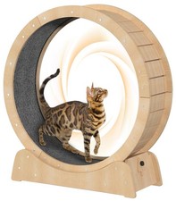 Cat Exercise Wheel 39 Inch Wooden Low Noise Large