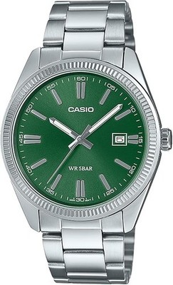 CASIO Collection MTP-1302D-3AJF Herrenuhr dunkelgrünes Zifferblatt Analog