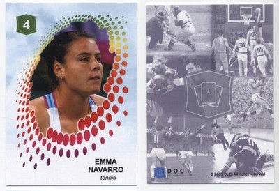 2023 DoC Deck of Cards Emma Navarro tennis Rookie
