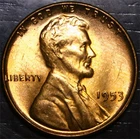 1953 Lincoln Wheat Penny BU 1c US Coin Philadelphia Mint