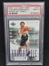 2001-02 Upper Deck Flight Team /500 Vladimir Radmanovic PSA 9