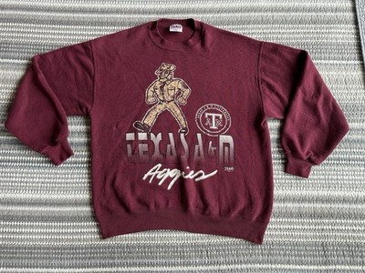 VTG Texas A&M Aggies Sweatshirt Team Edition Apparel Mascot Cadet Football XL