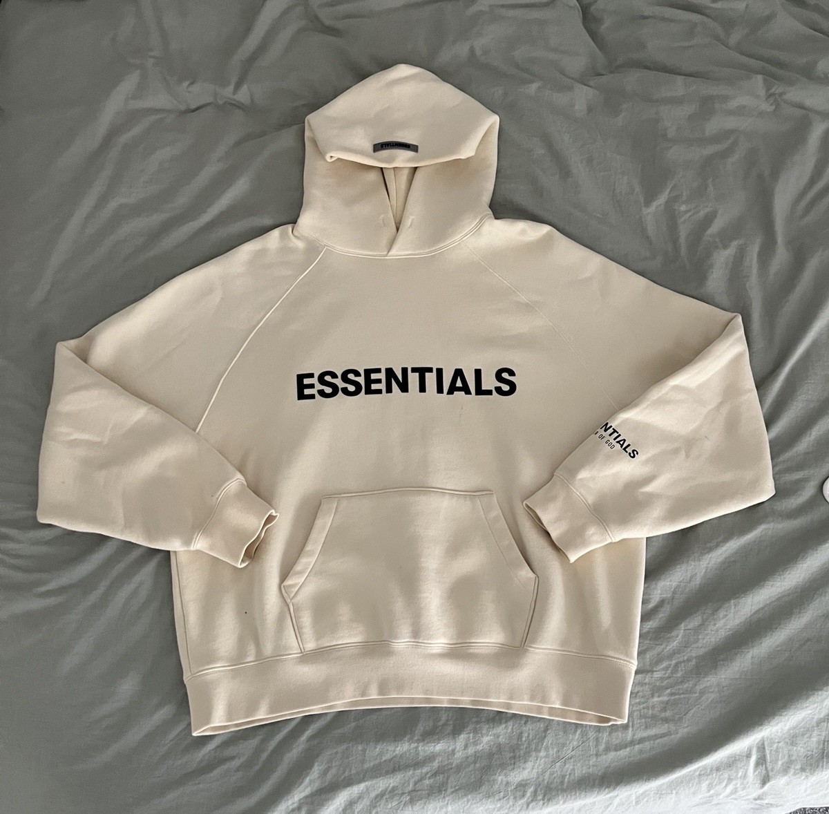 Fear of God Essentials Hooded Sweatshirt Buttercream Men's Size