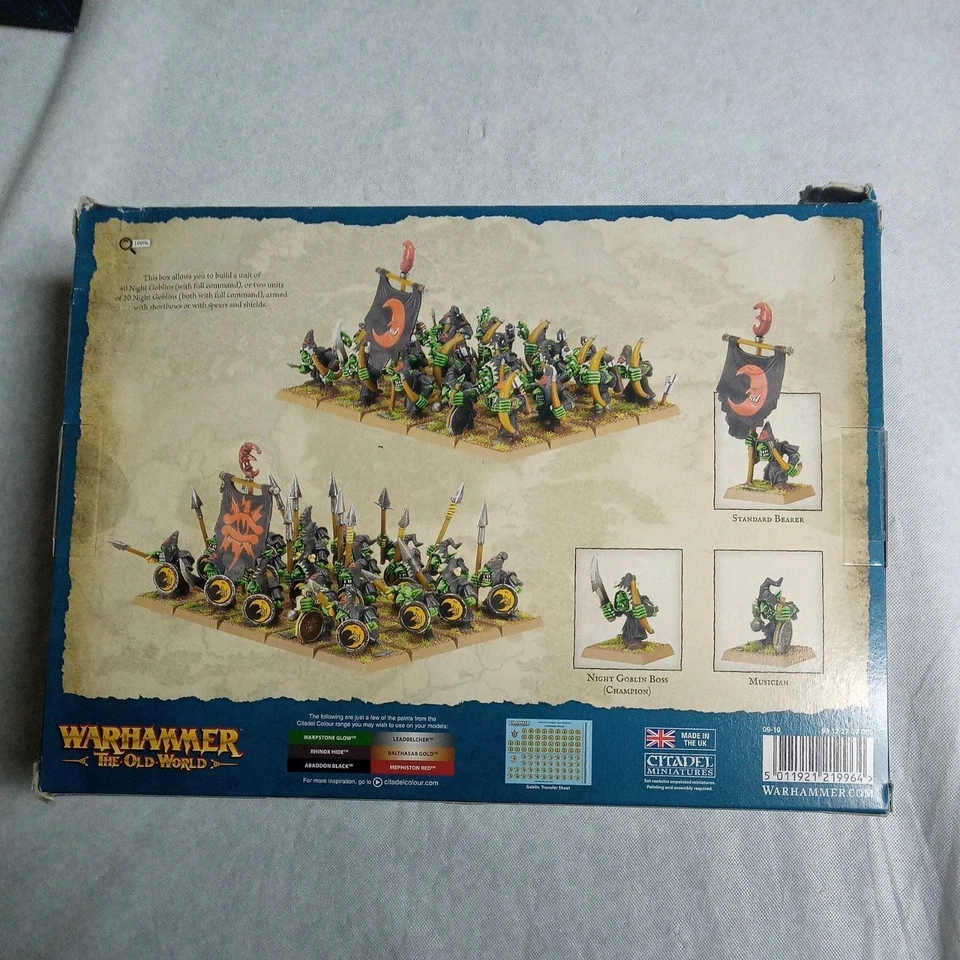 Warhammer: Old World - Orc & Goblin Tribes: Night Goblin Mob. GW, sellado, ¡nuevo en caja! Foto 2 de 4
