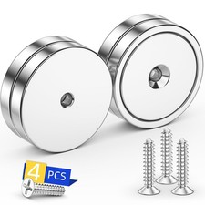Grtard 4 Pack Neodymium Cup Magnets, 150LBS Holding Force 150lbs, 4pack