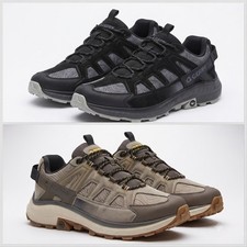 Hi-Tec Mens Hiking Shoes Boots Lightweight Black Tan Sizes 8-13 95 105 Durable