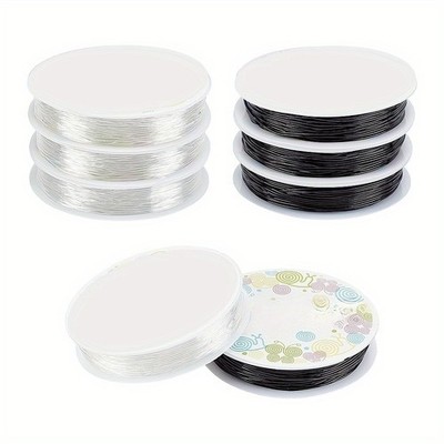 1set 8 rolls 2 colors Elastic Thread Stretchy String Bead Cord for Beaded 