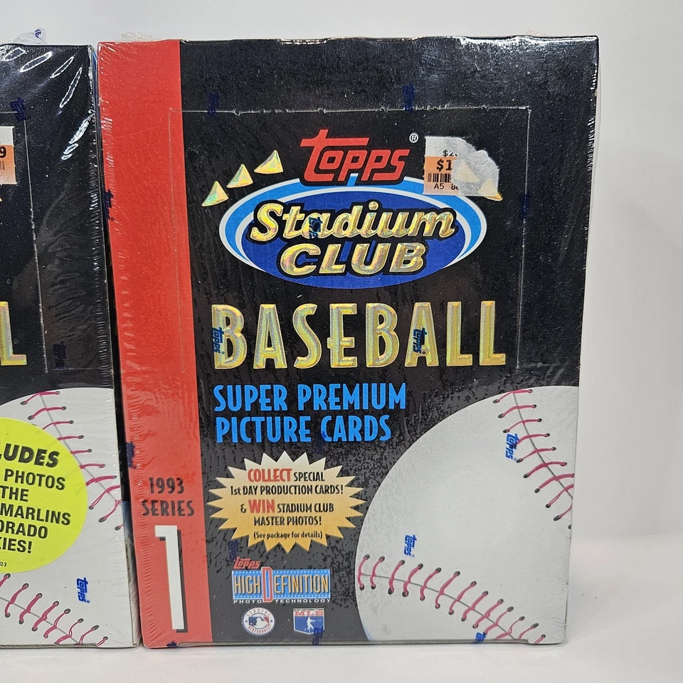 1993 Topps Stadium Club Baseball Series 1 & 2 Factory Seal Boxes 48 Packs Total - Image 2 of 4