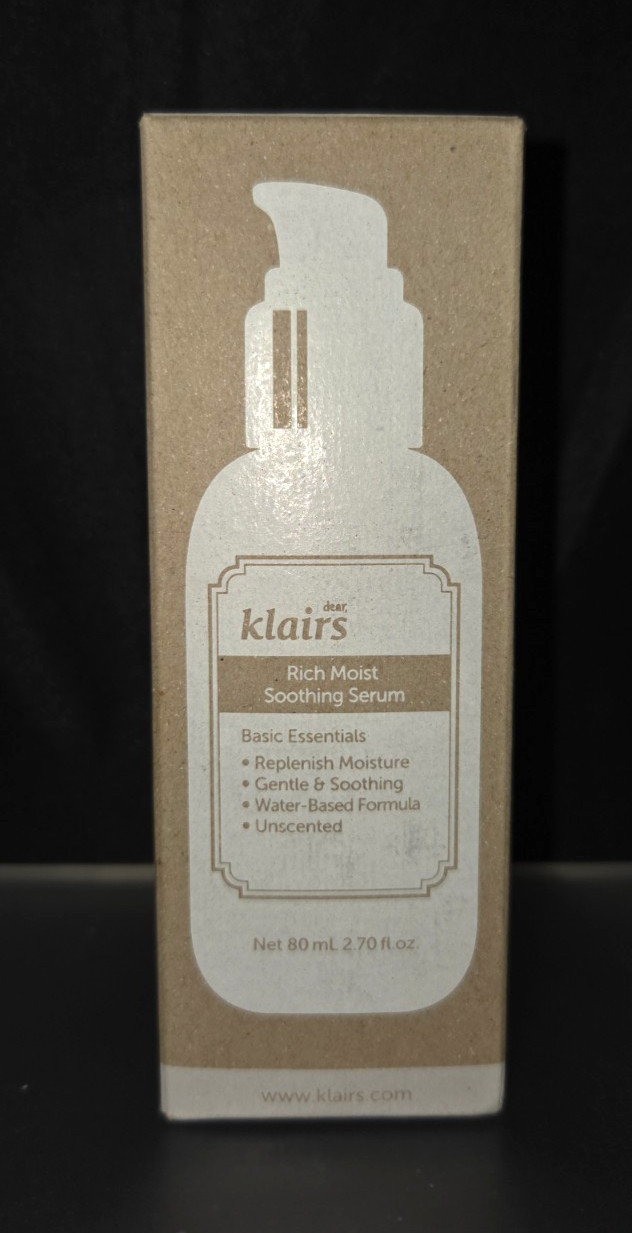 New Dear Klairs Rich Moist Soothing Serum 80ml Hydrating Sensitive Skin