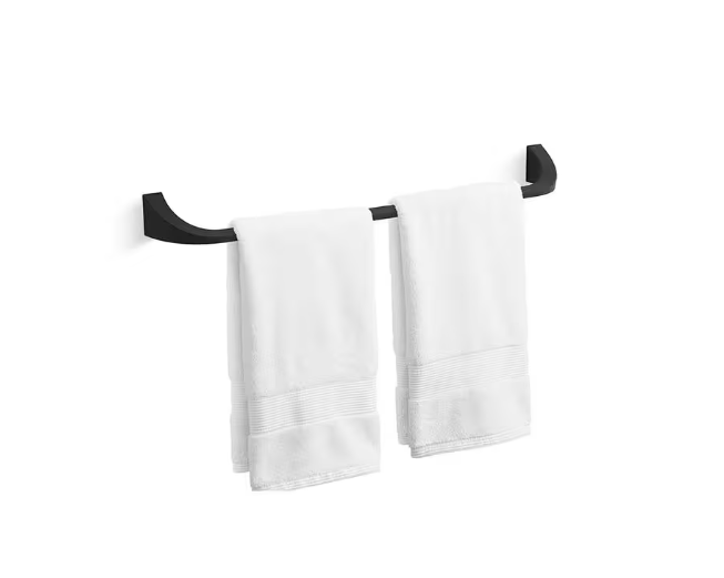 KOHLER Katun 24 in. Wall Mount Towel Bar Matte Black (Read) eBay