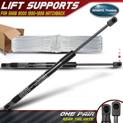 2x Rear Hatch Lift Supports Shocks Struts with Spoiler for Saab 9000 1990-1998