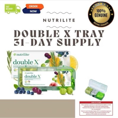 AUTHENTIC NUTRILITE Double X™ Tray 31Day Supply New Improved