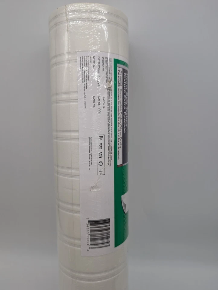 Graham & Brown Wall Doctor Heavy Duty Textured Wallpaper Roll Decor White - Image 3 of 3