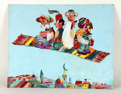 The Flying Carpet von Jovan Obican Ölgemälde auf Karton 16x20 (ungerahmt)